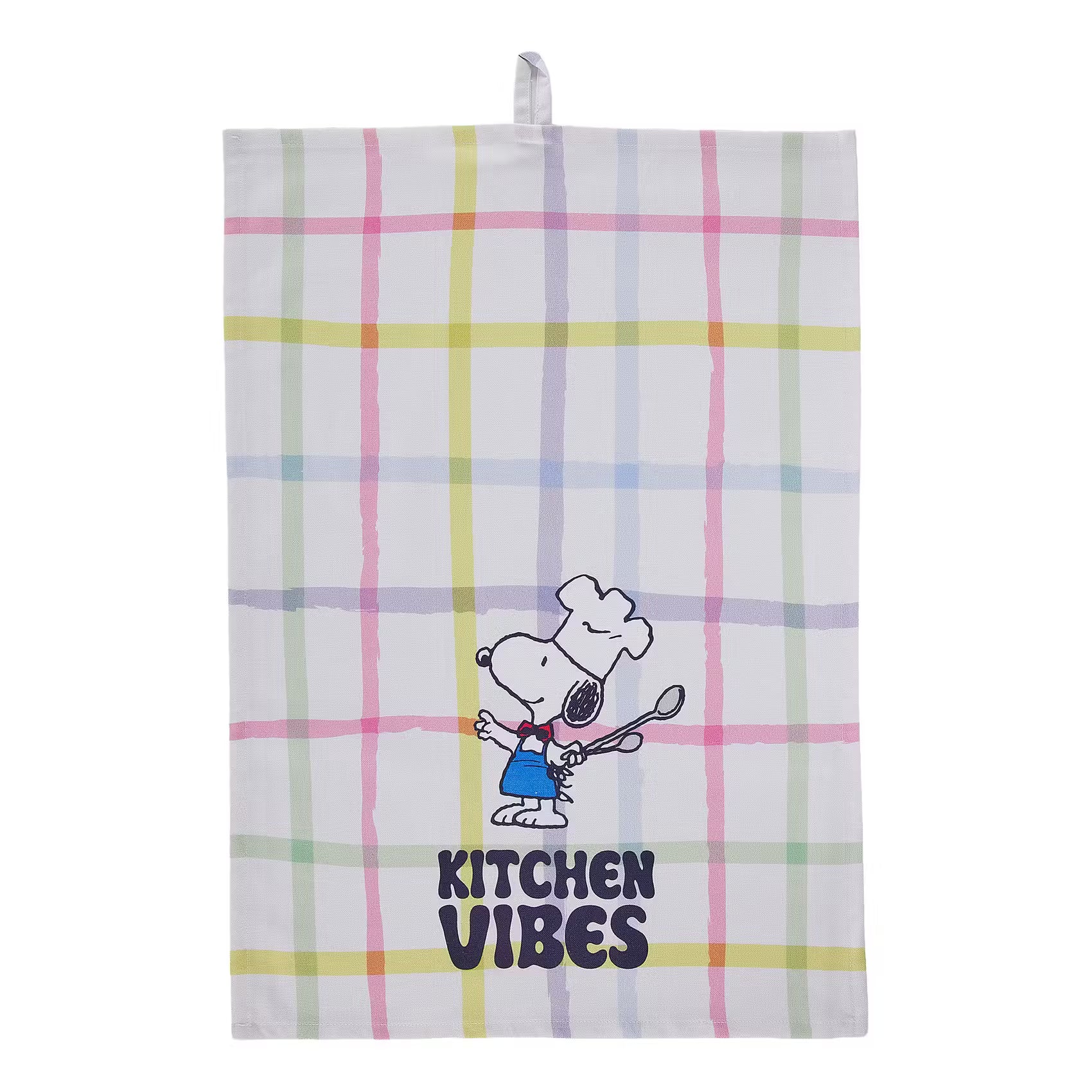 PEANUTS Geschirrtuch 4er-Set Kitchen Vibes - Baumwolle - Bunt