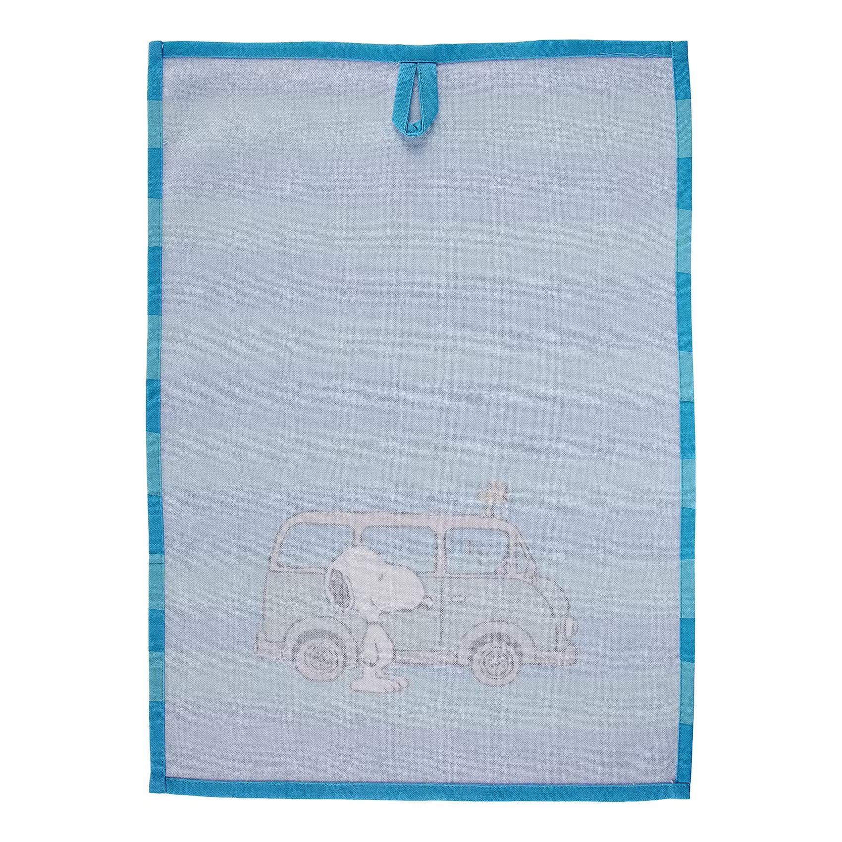 PEANUTS Geschirrtuch 4er-Set Camper - Baumwolle - Blau/Türkis