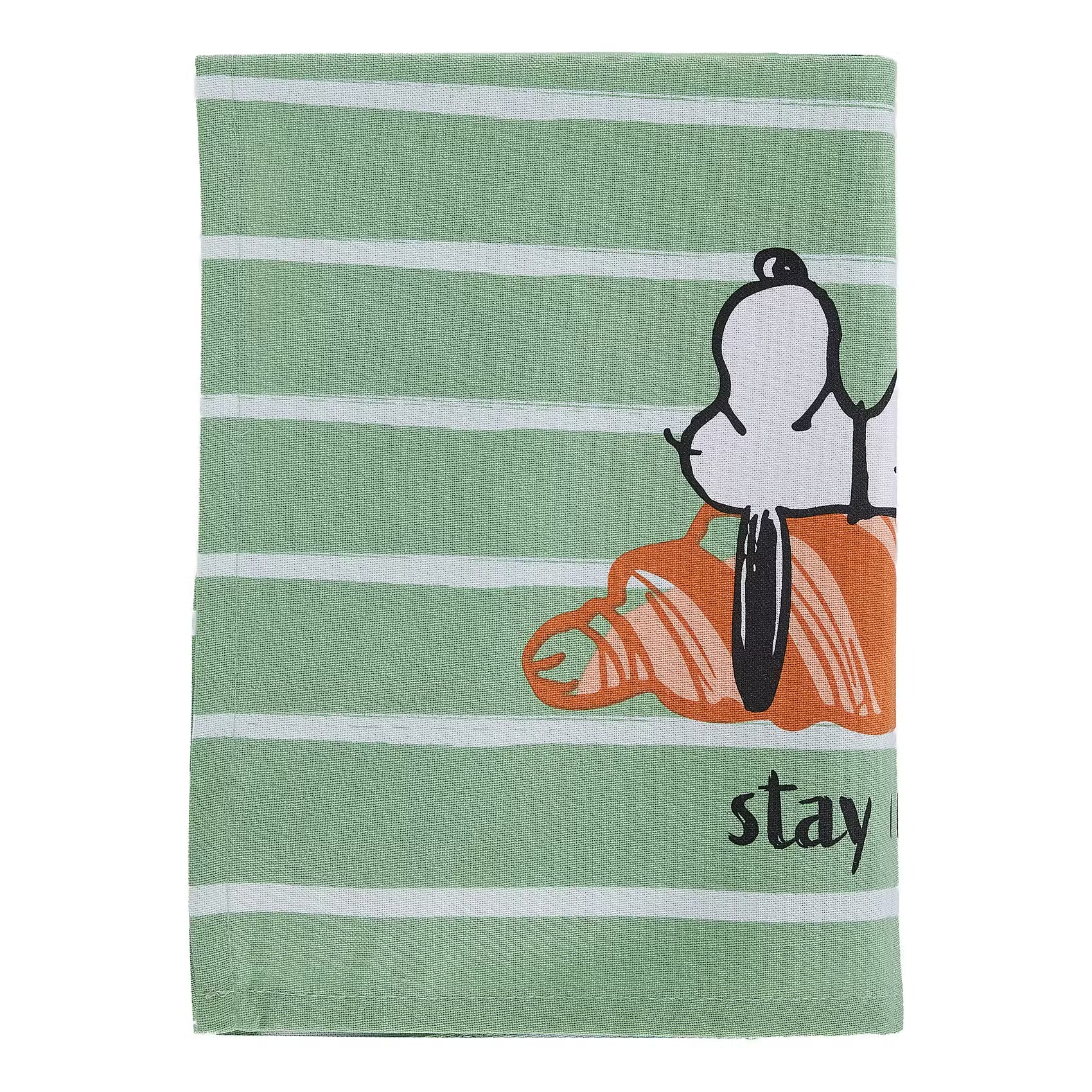 PEANUTS Geschirrtuch 4er-Set Stay Cozy - Baumwolle - Grün