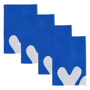 PEANUTS Geschirrtuch 4er-Set Yay - Baumwolle - Blau/Weiß