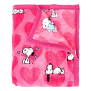 PEANUTS Fleecedecke Amore - Polyester - Pink