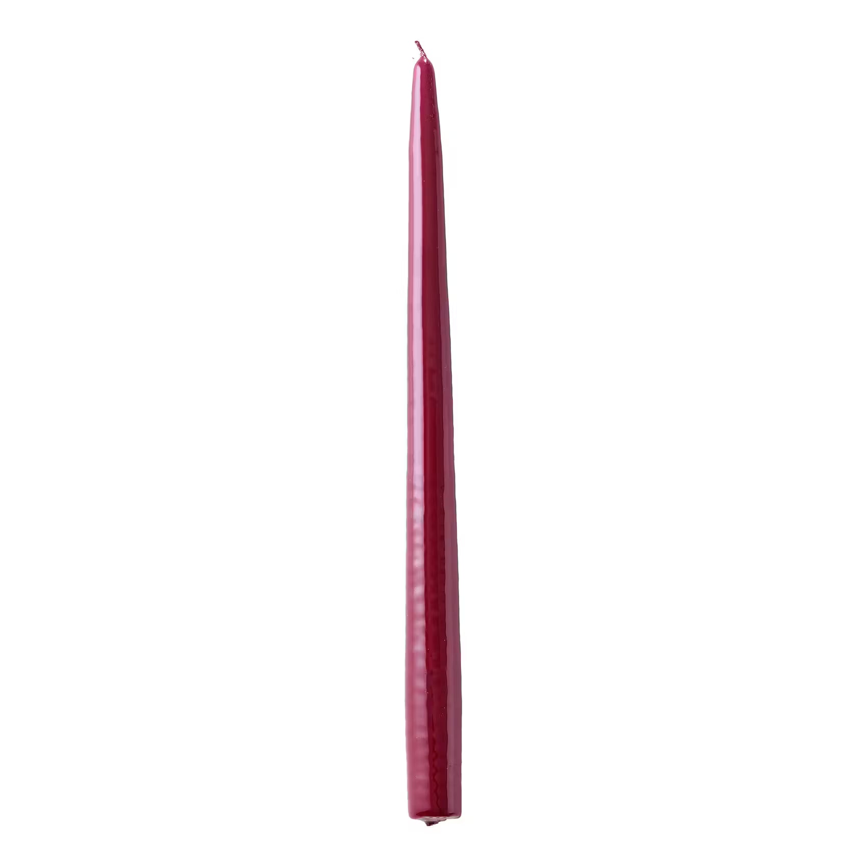 TWIN FLAME konische Zwillingskerze 12er-Set - Paraffin - Rot