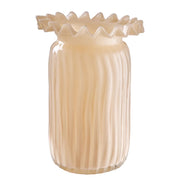CREAM Vase - Farbglas - Creme