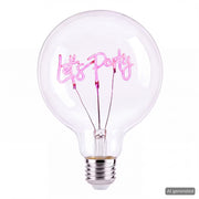 BRIGHT LIGHT LED-Glühlampe Let's Party - Klarglas - Pink