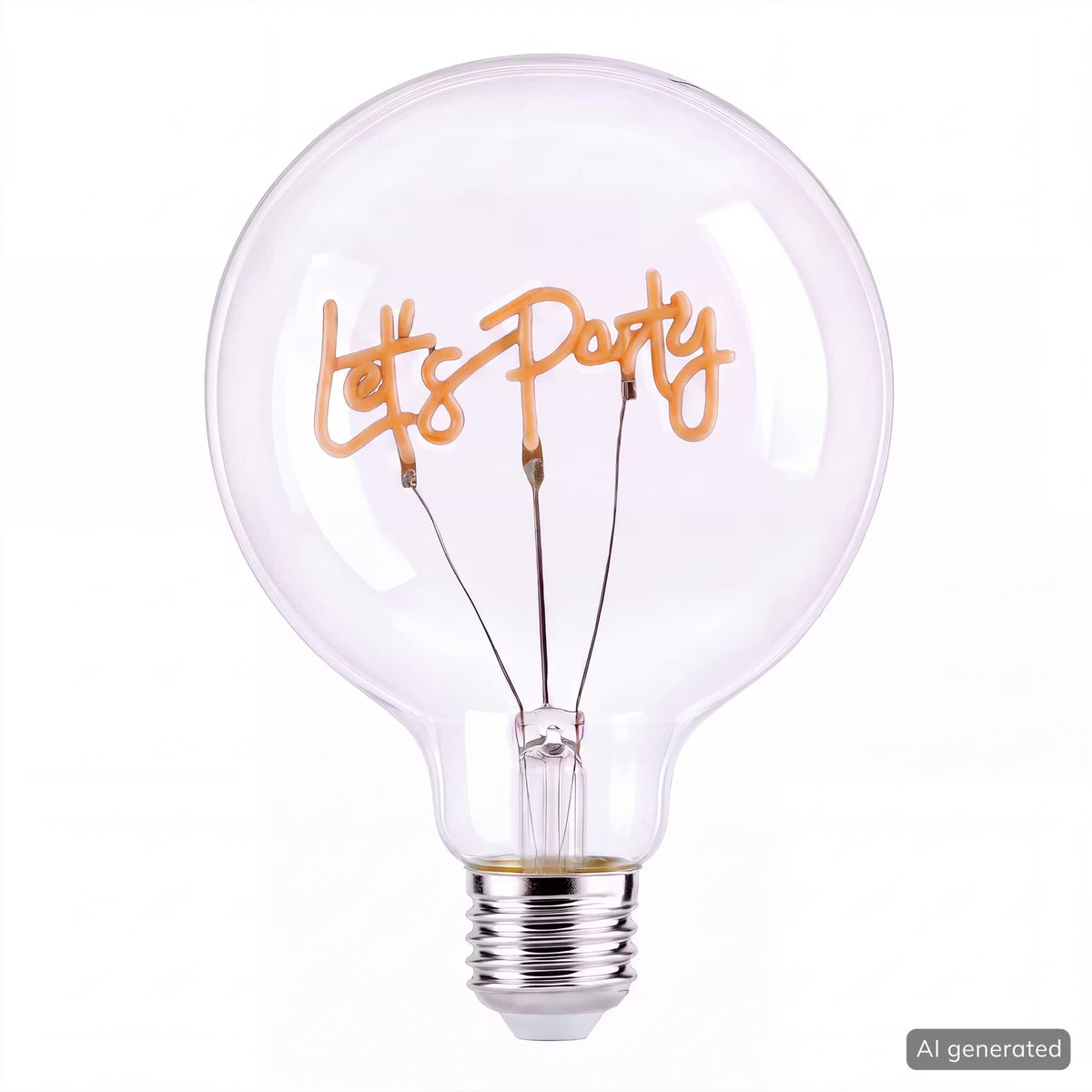 BRIGHT LIGHT LED-Glühlampe Let's Party - Klarglas - Pink