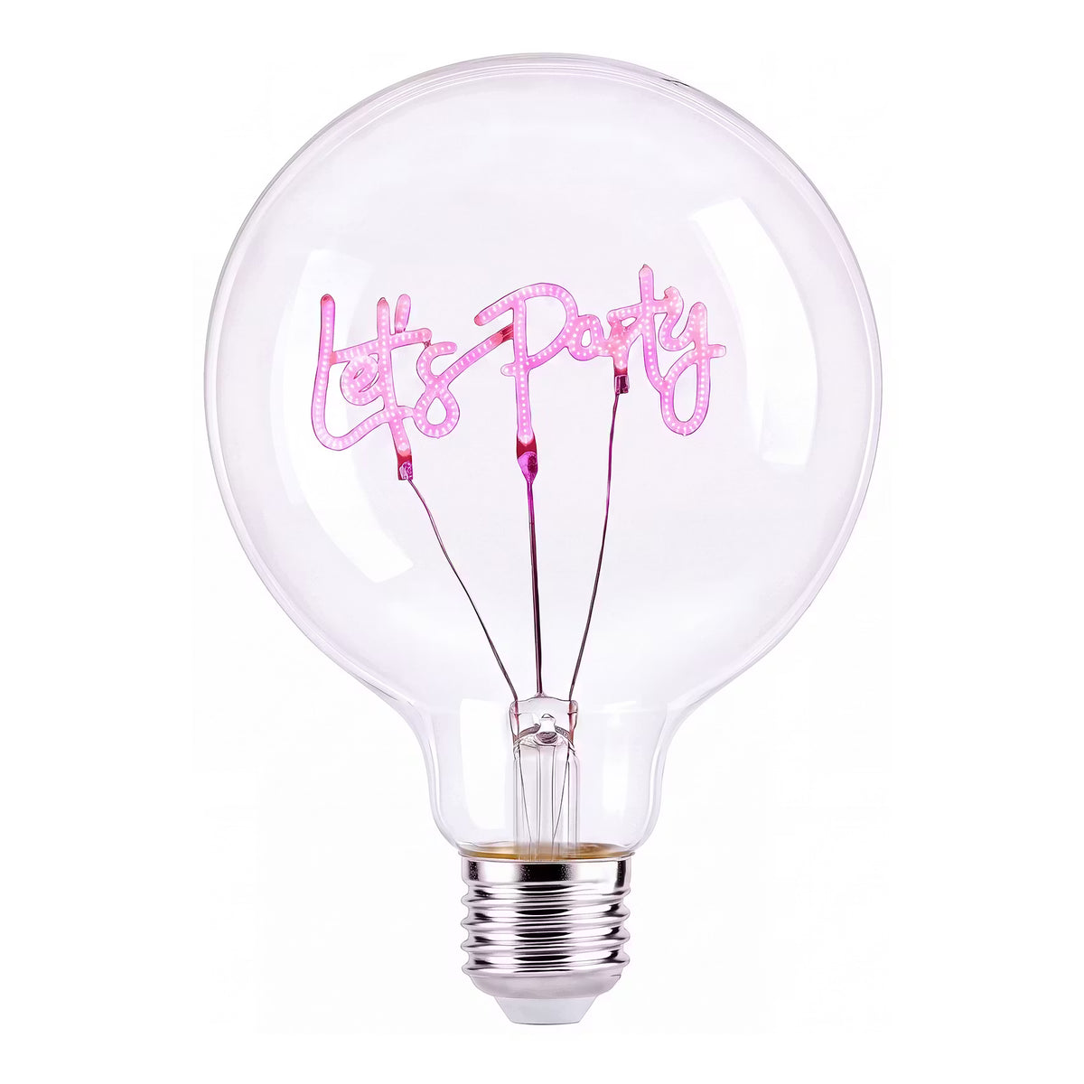 BRIGHT LIGHT LED-Glühlampe Let's Party - Klarglas - Pink