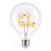 BRIGHT LIGHT LED-Glühlampe Cheers - Klarglas - Gelb/Weiß