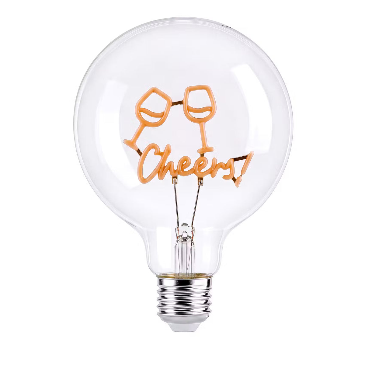 BRIGHT LIGHT LED-Glühlampe Cheers - Klarglas - Gelb/Weiß