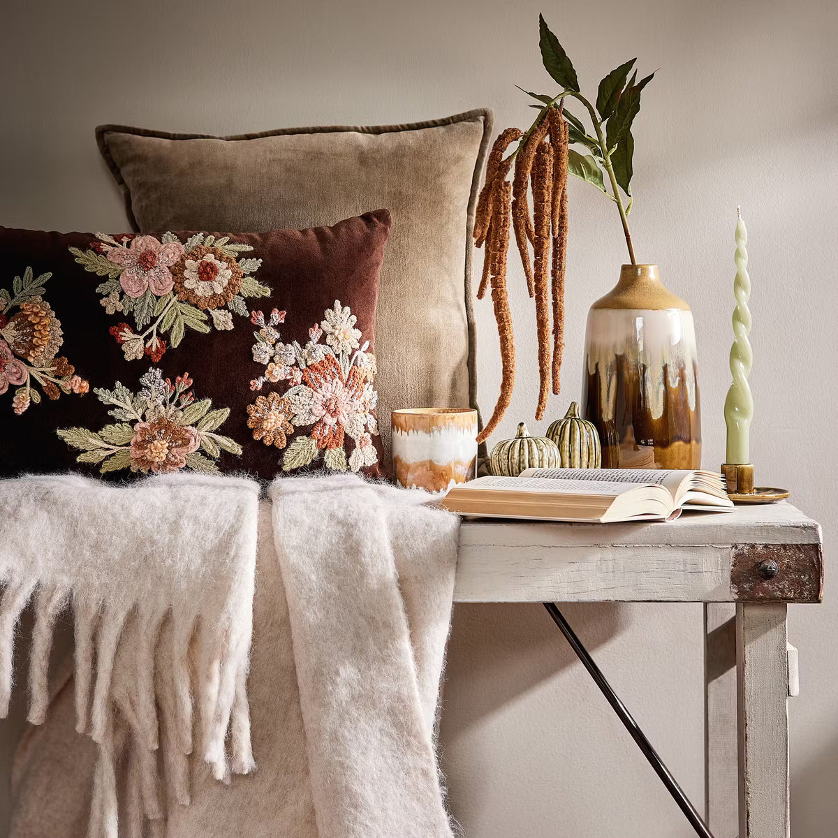 BOHEMIAN Kissen Blumen – für gemütliche Stunden – BUTLERS