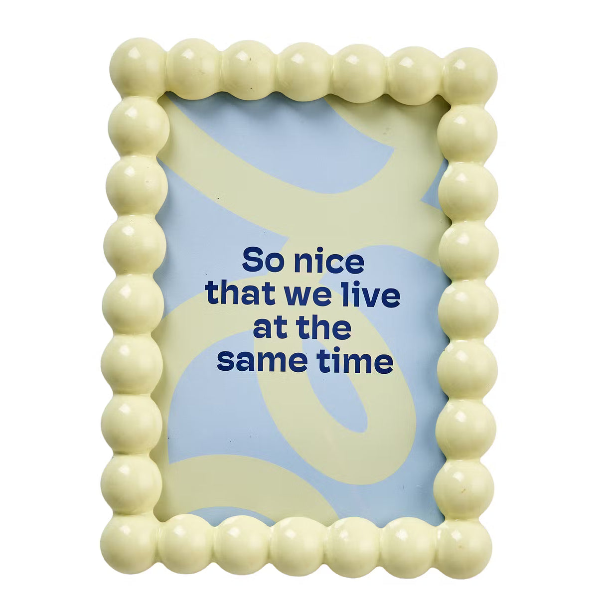 HAPPY WALLS Bilderrahmen Bubble - Polyresin - Gelb