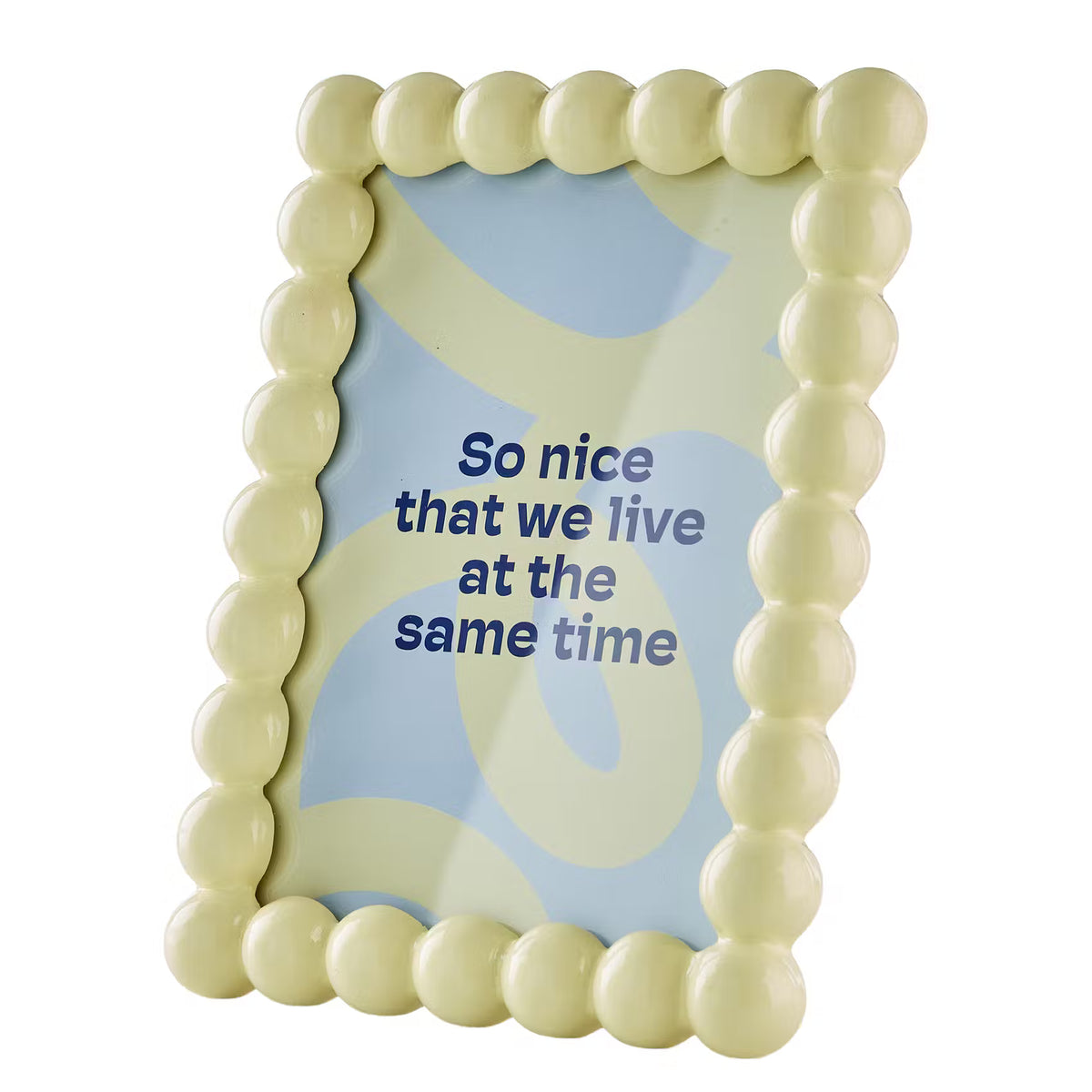 HAPPY WALLS Bilderrahmen Bubble - Polyresin - Gelb