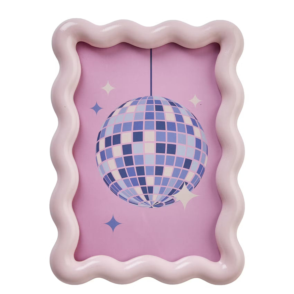 HAPPY WALLS Bilderrahmen Wavy - Polyresin - Pink