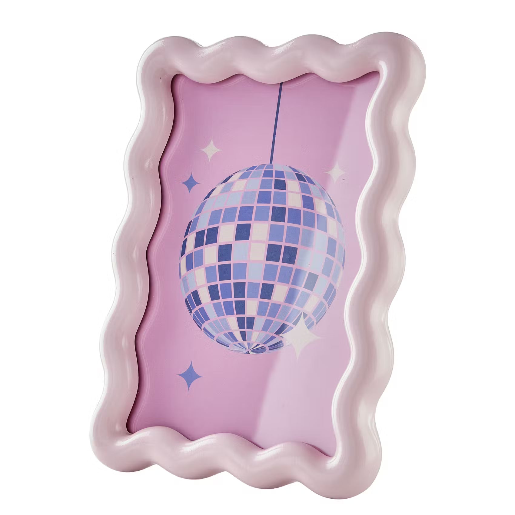 HAPPY WALLS Bilderrahmen Wavy - Polyresin - Pink
