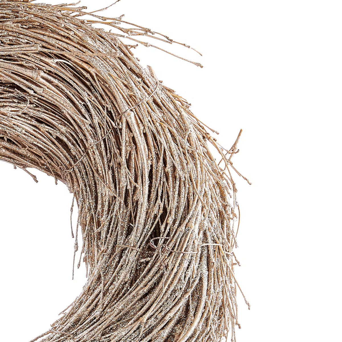 FLORISTA Kranz geflochten - Polyethylen/Polyester - Gold