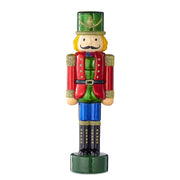 X-MAS LED-Nussknacker - Farbglas - Rot