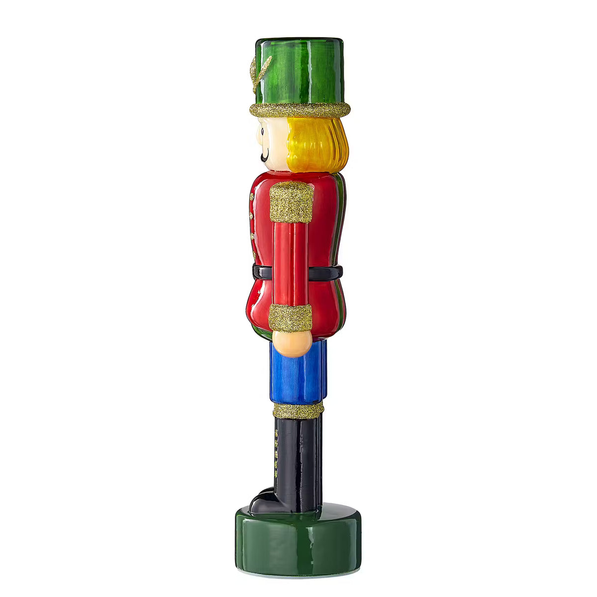 X-MAS LED-Nussknacker - Farbglas - Rot