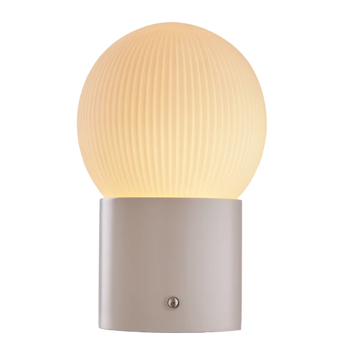 LUCINE LED Tischleuchte - Stahl/Saniertes Glas - Beige