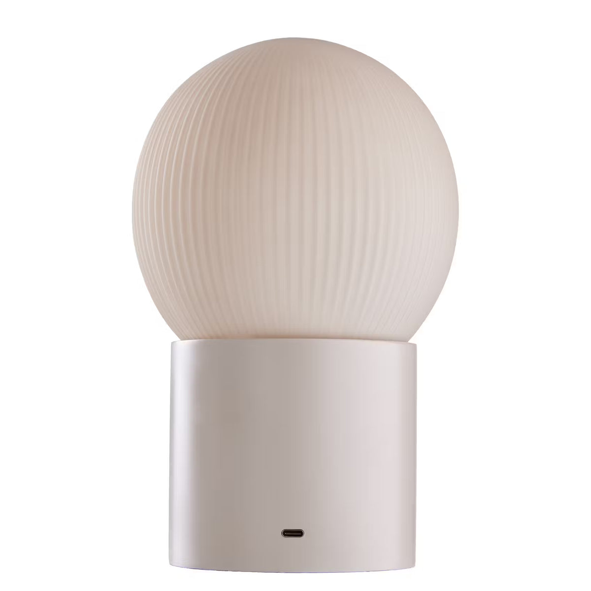 LUCINE LED Tischleuchte - Stahl/Saniertes Glas - Beige
