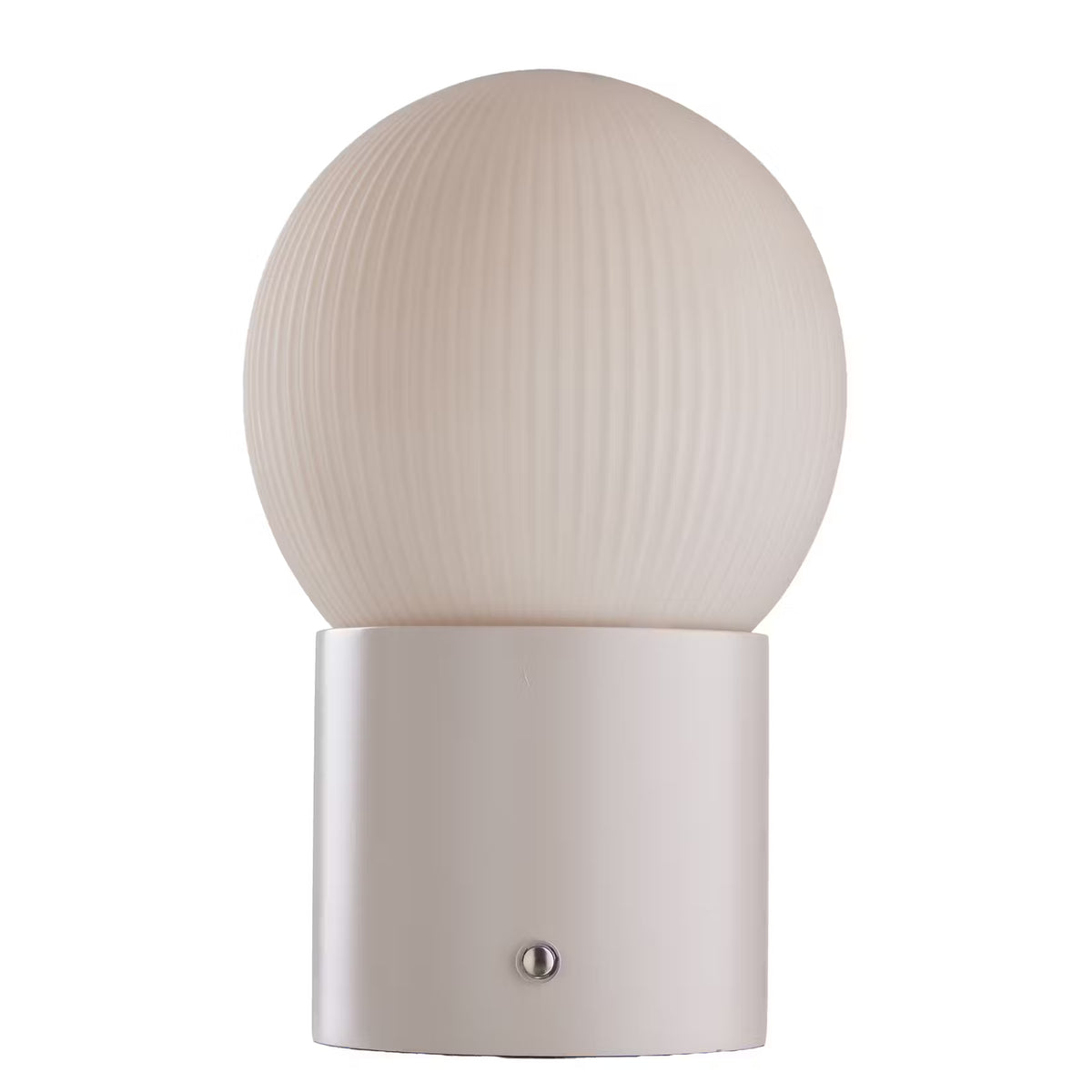 LUCINE LED Tischleuchte - Stahl/Saniertes Glas - Beige