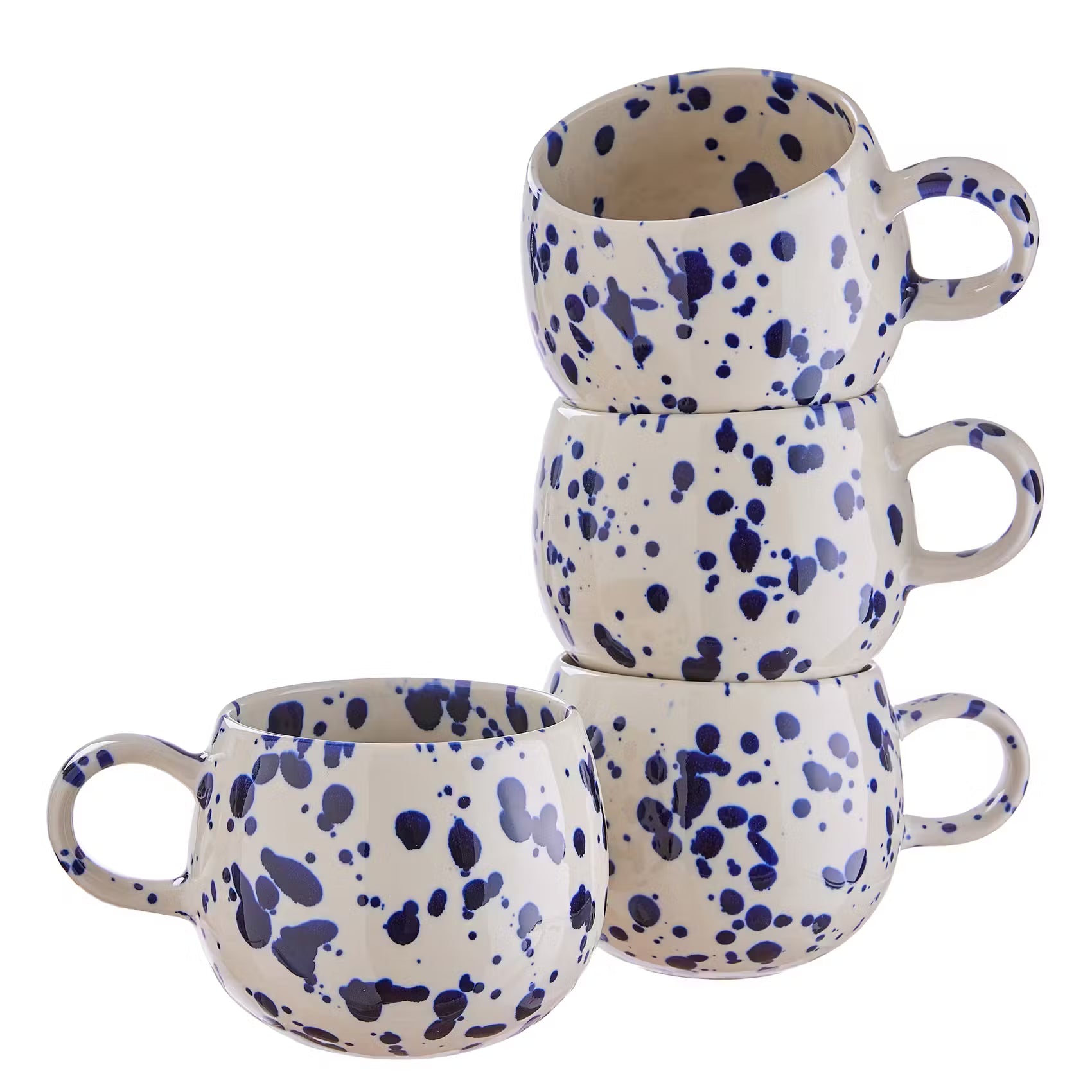 BOOGY SPLASH Tasse - Steinzeug - Dunkelblau