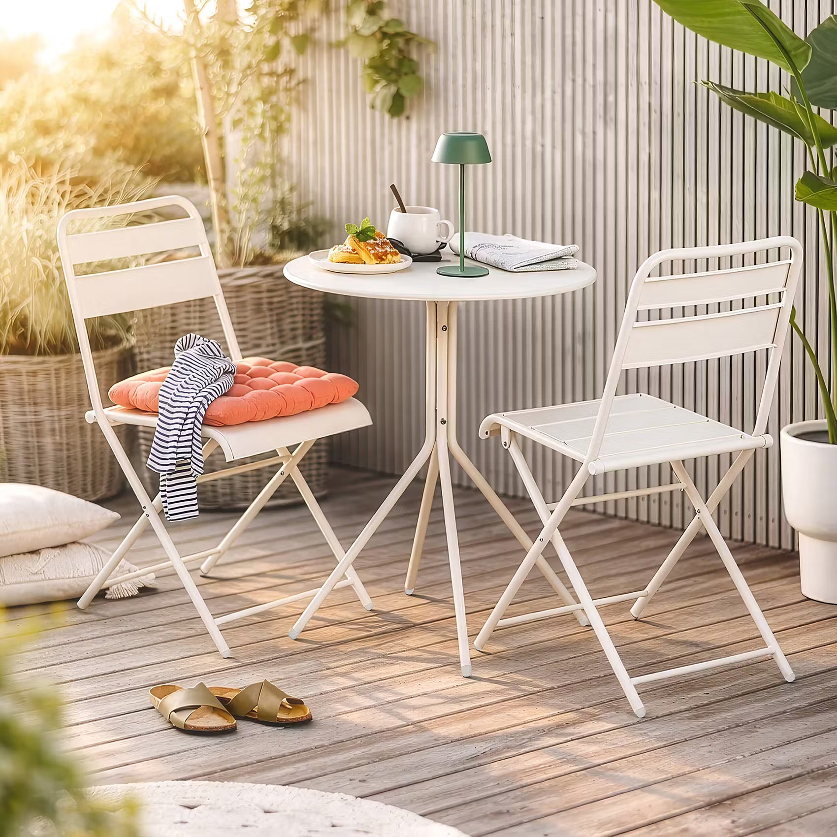 RENDEZVOUS Gartenmöbel-Set 3-tlg. - Stahl