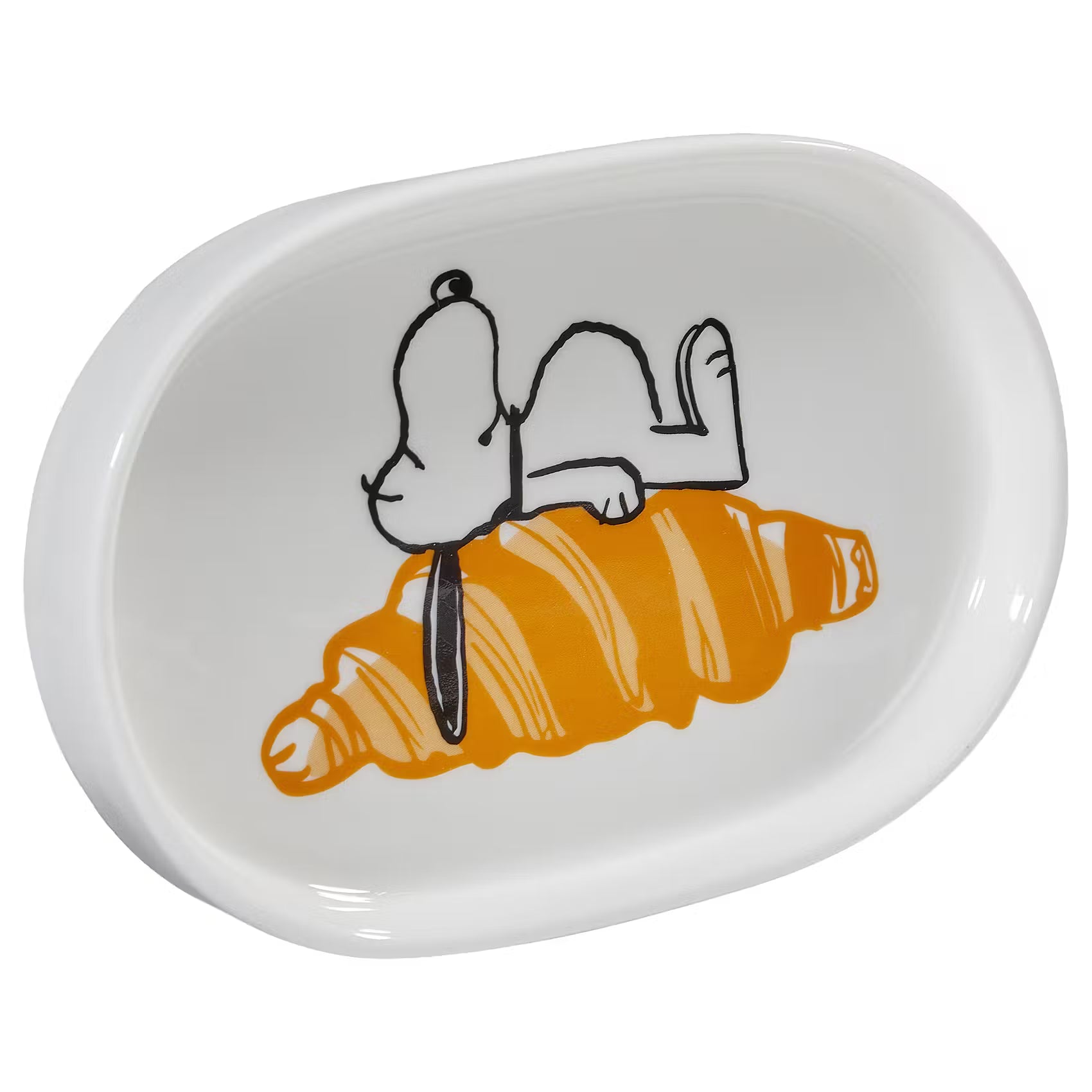PEANUTS Schmuckteller Snoopy Croissant - New Bone China - Weiß