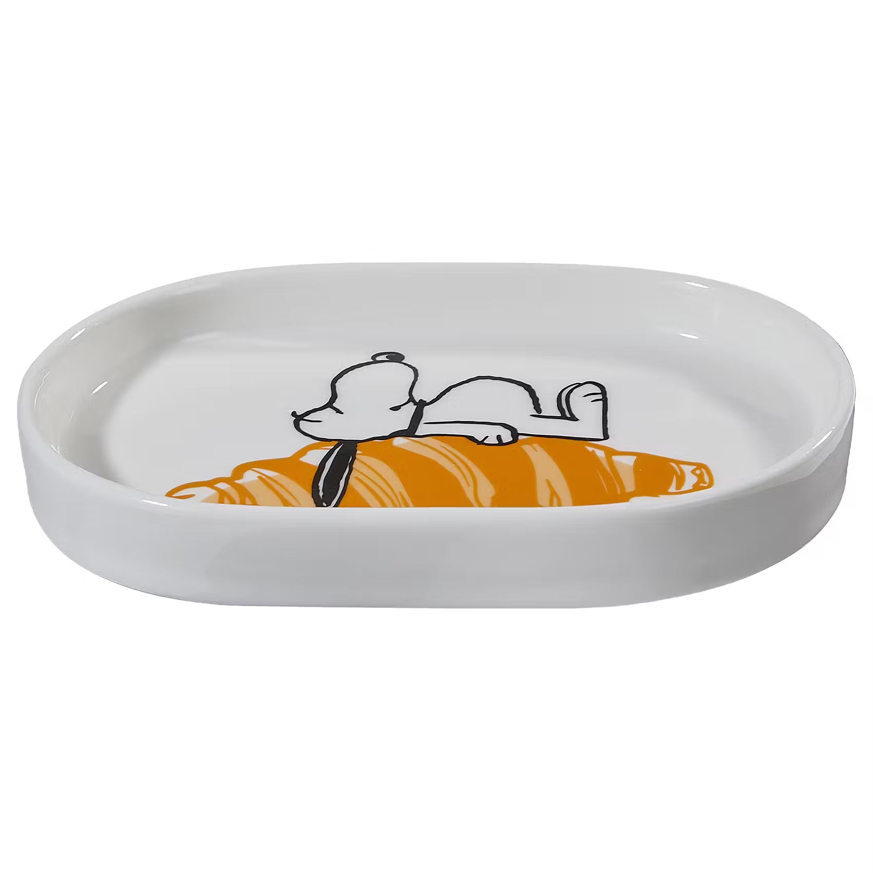 PEANUTS Schmuckteller Snoopy Croissant - New Bone China - Weiß