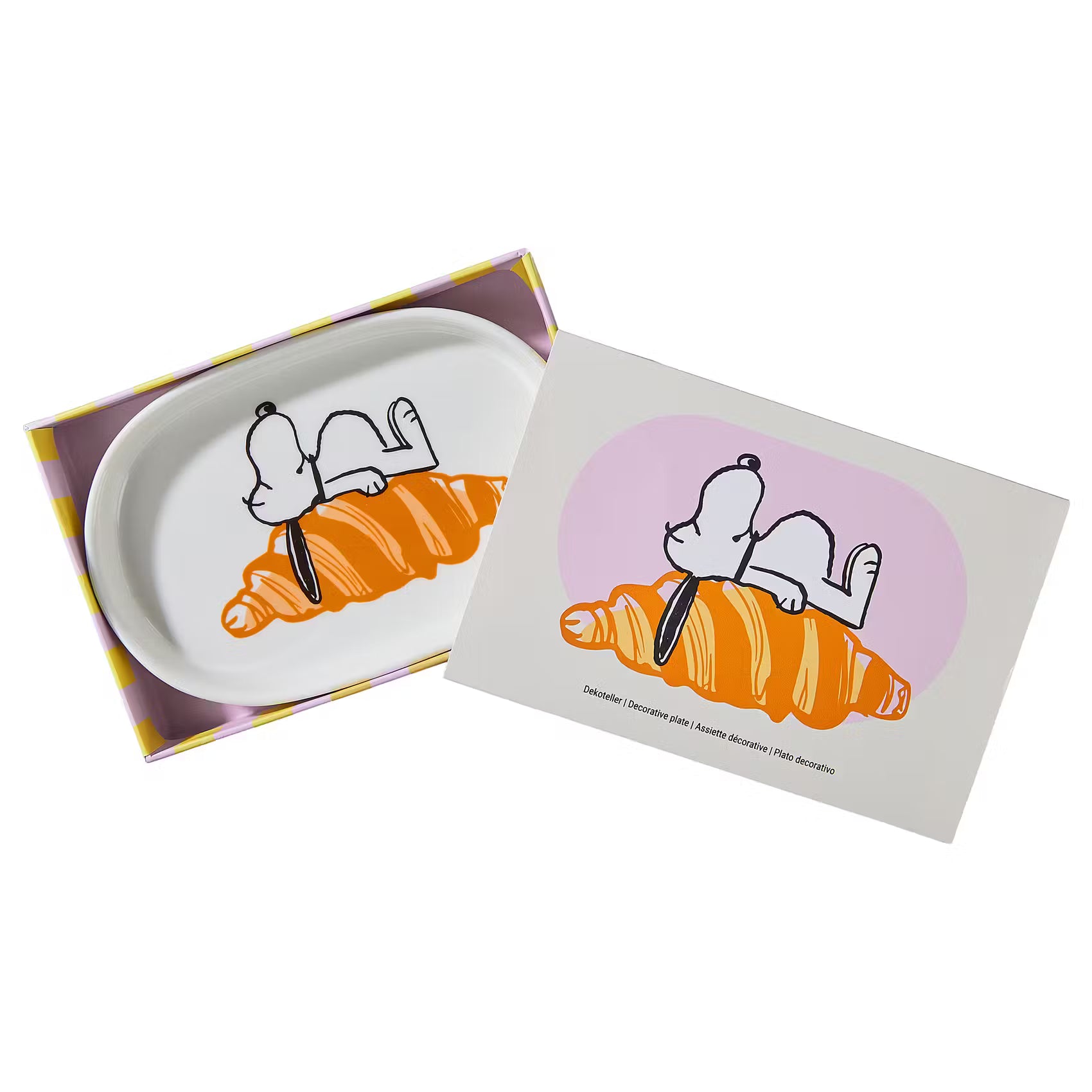 PEANUTS Schmuckteller Snoopy Croissant - New Bone China - Weiß