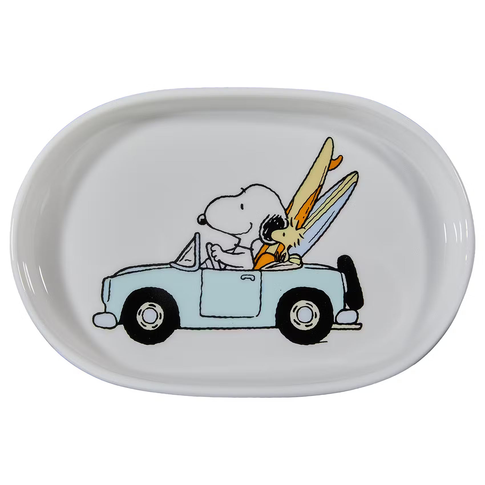 PEANUTS Schmuckteller Snoopy Cabriot - New Bone China - Weiß