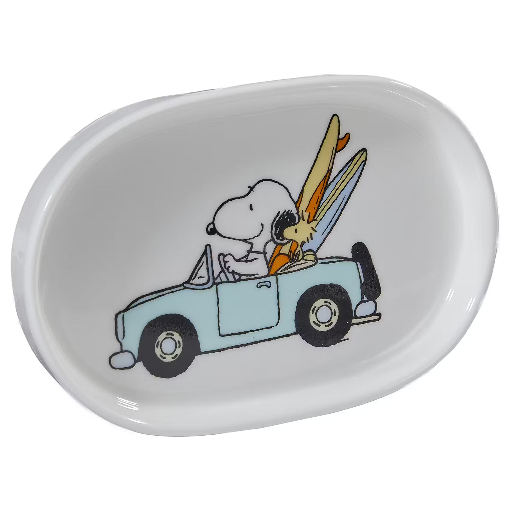 PEANUTS Schmuckteller Snoopy Cabriot - New Bone China - Weiß