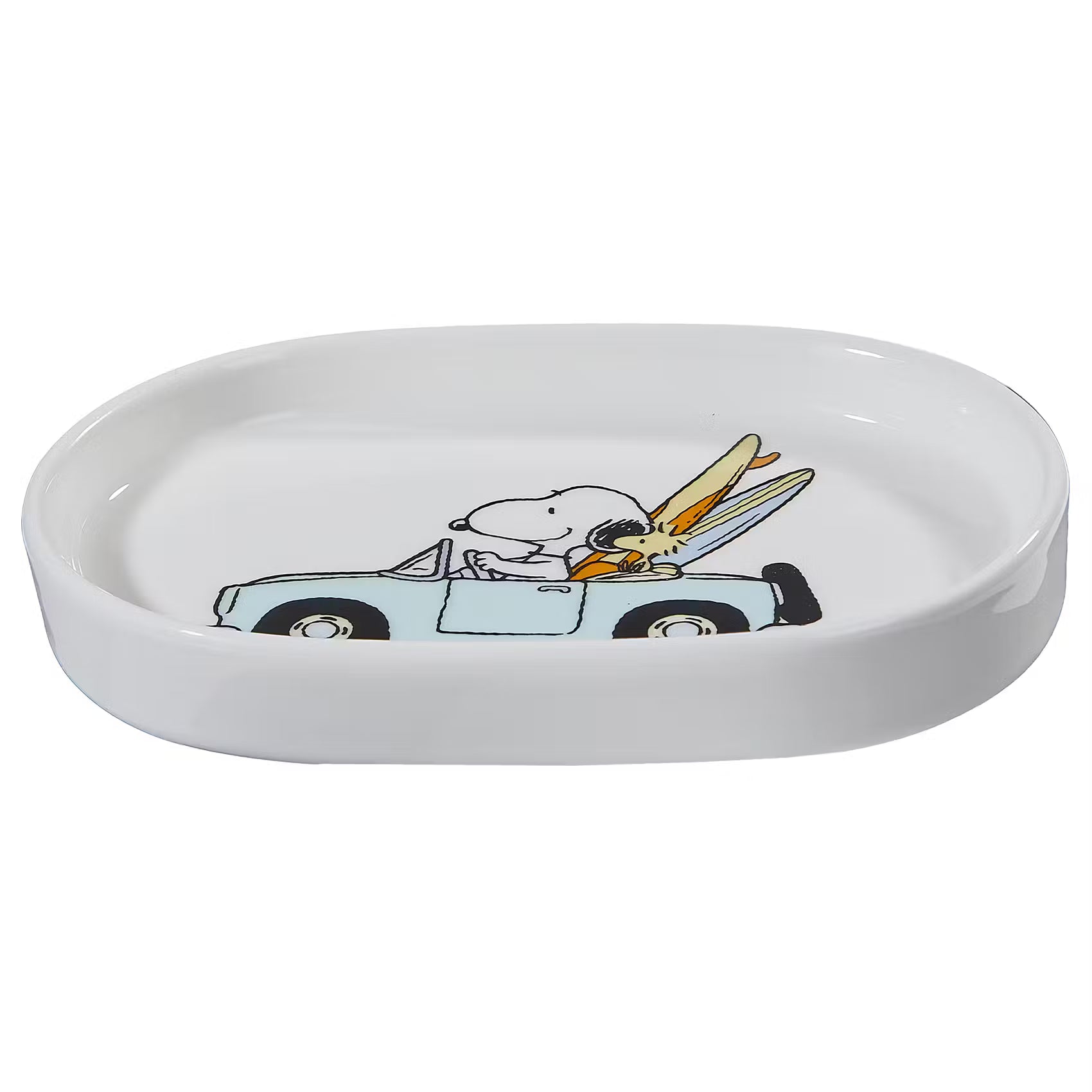 PEANUTS Schmuckteller Snoopy Cabriot - New Bone China - Weiß