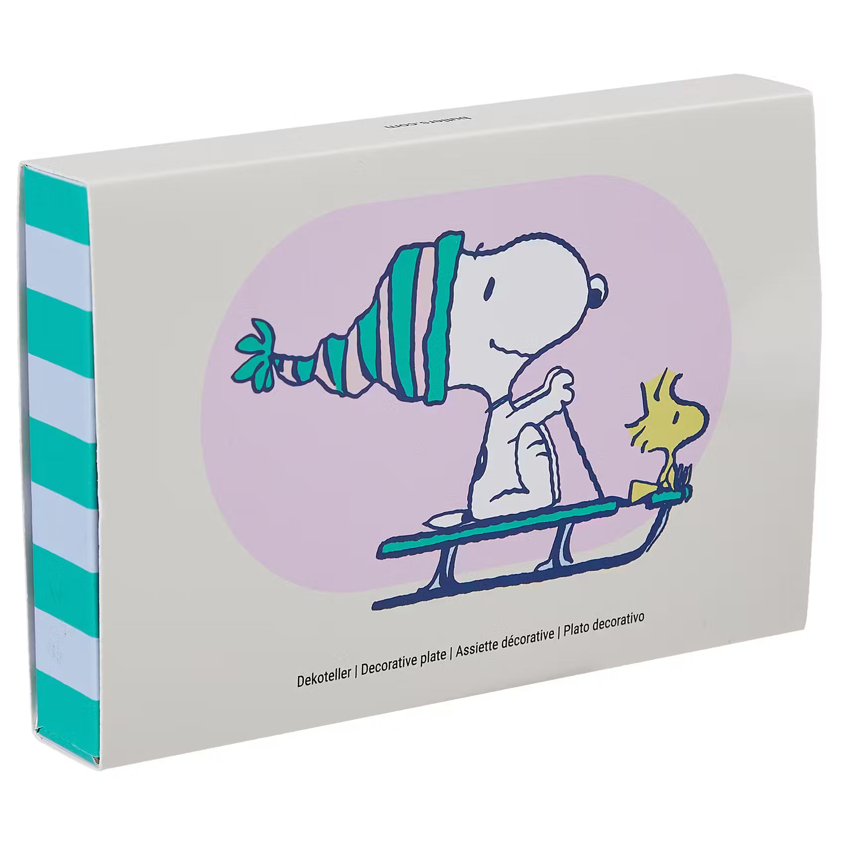 PEANUTS Schmuckteller Snoopy Schlitten - New Bone China - Weiß