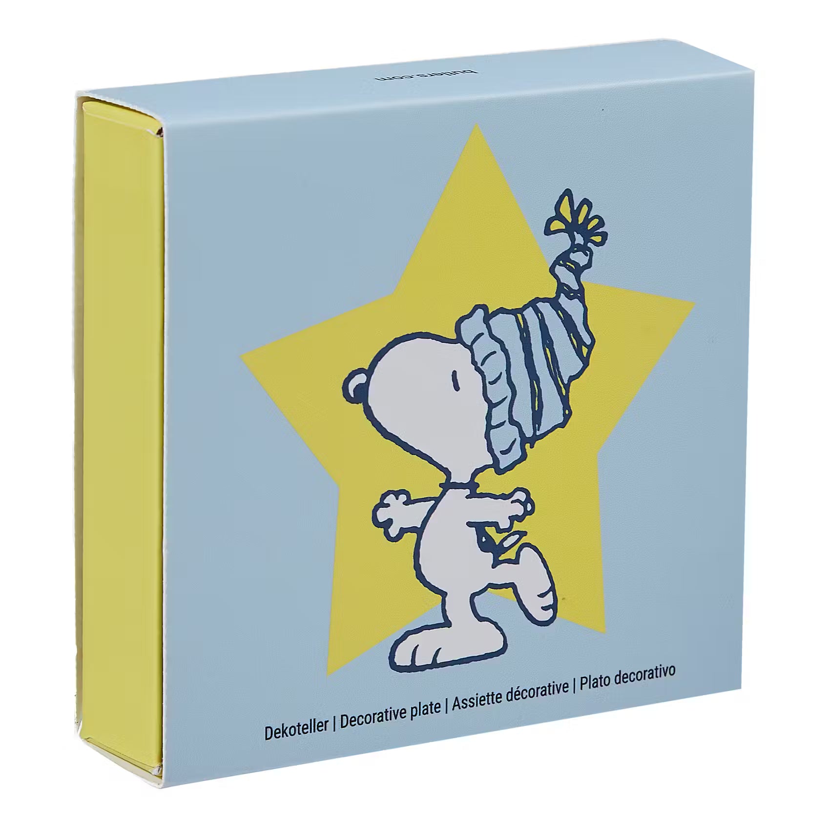PEANUTS Schmuckteller Stern Snoopy Mütze - New Bone China - Weiß