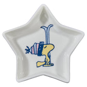 PEANUTS Schmuckteller Stern Woodstock Ski - New Bone China - Weiß