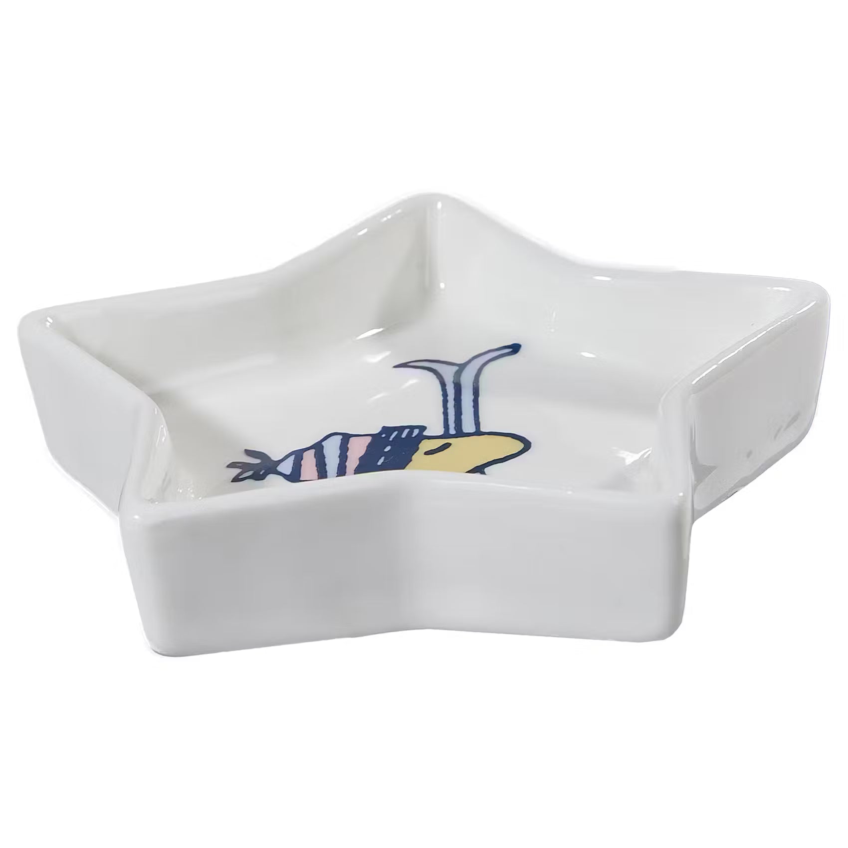 PEANUTS Schmuckteller Stern Woodstock Ski - New Bone China - Weiß