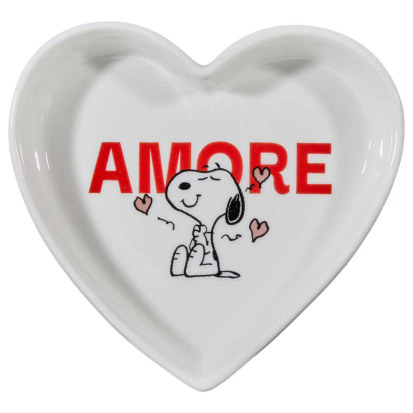 PEANUTS Schmuckteller Herz Amore - New Bone China - Weiß