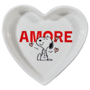 PEANUTS Schmuckteller Herz Amore - New Bone China - Weiß