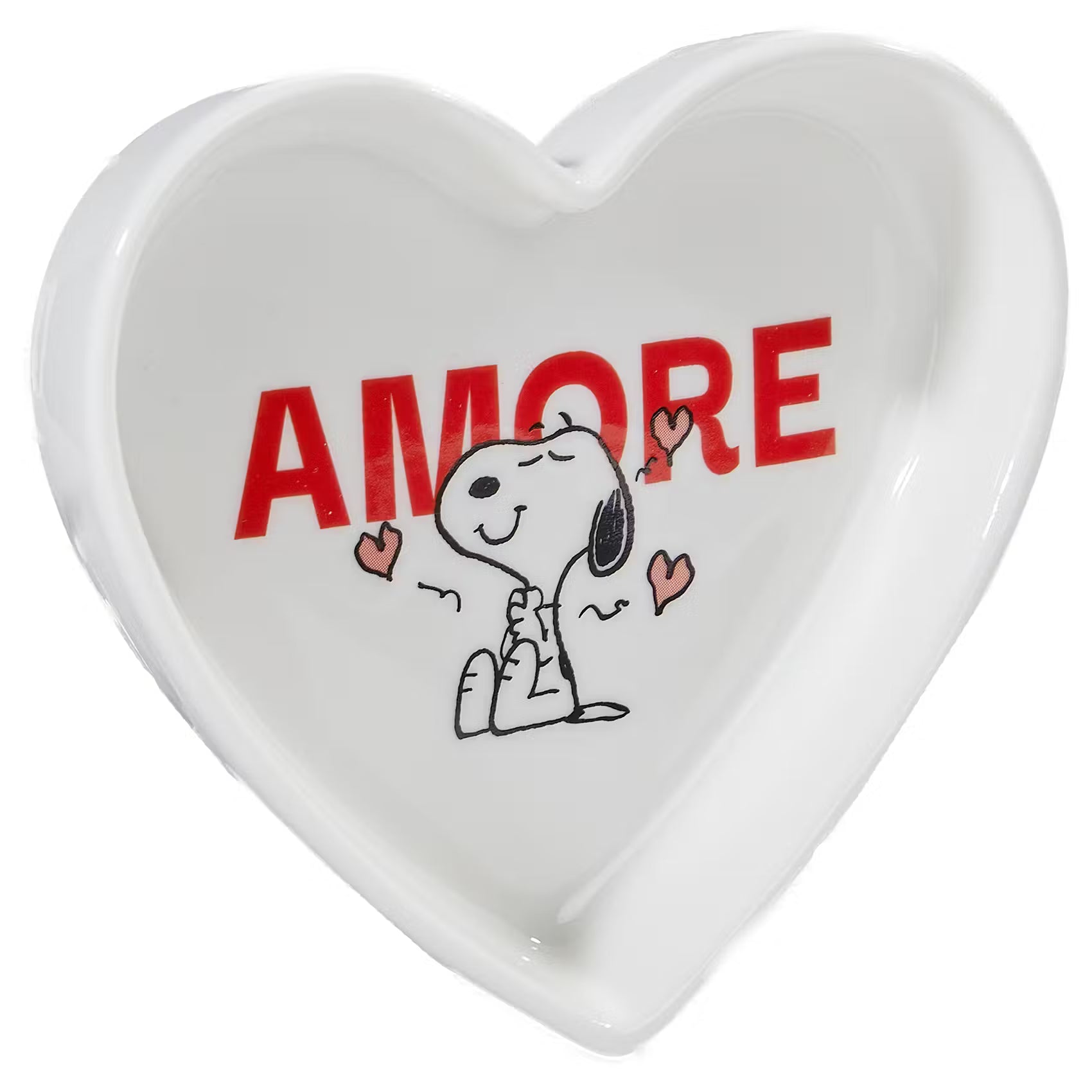 PEANUTS Schmuckteller Herz Amore - New Bone China - Weiß