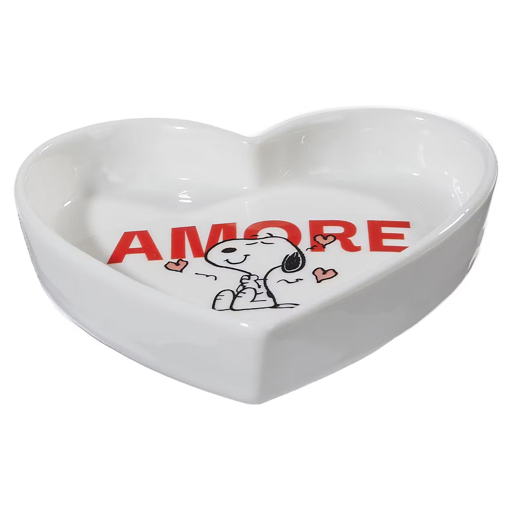 PEANUTS Schmuckteller Herz Amore - New Bone China - Weiß