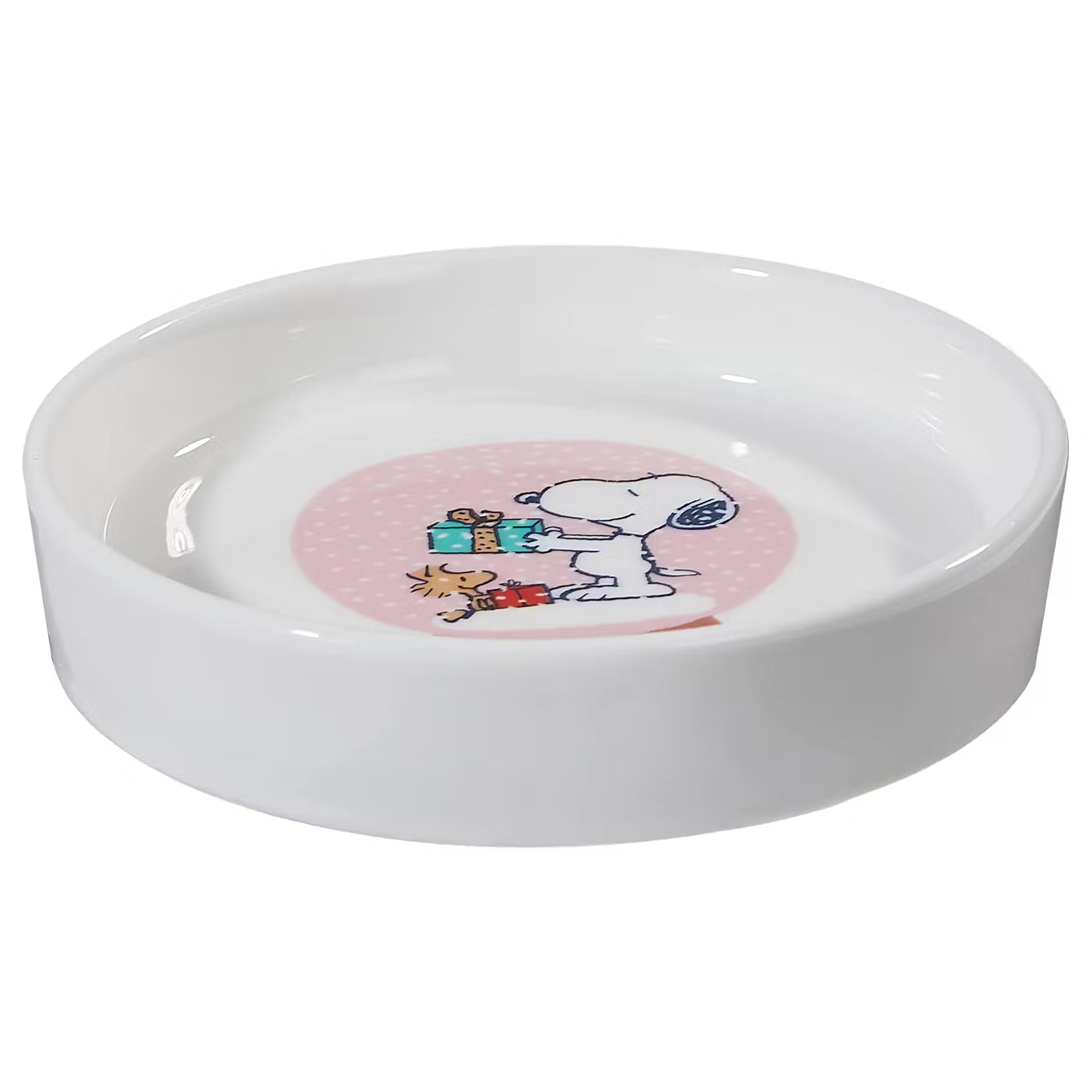 PEANUTS Schmuckteller Snoopy Schneekugel - New Bone China - Weiß