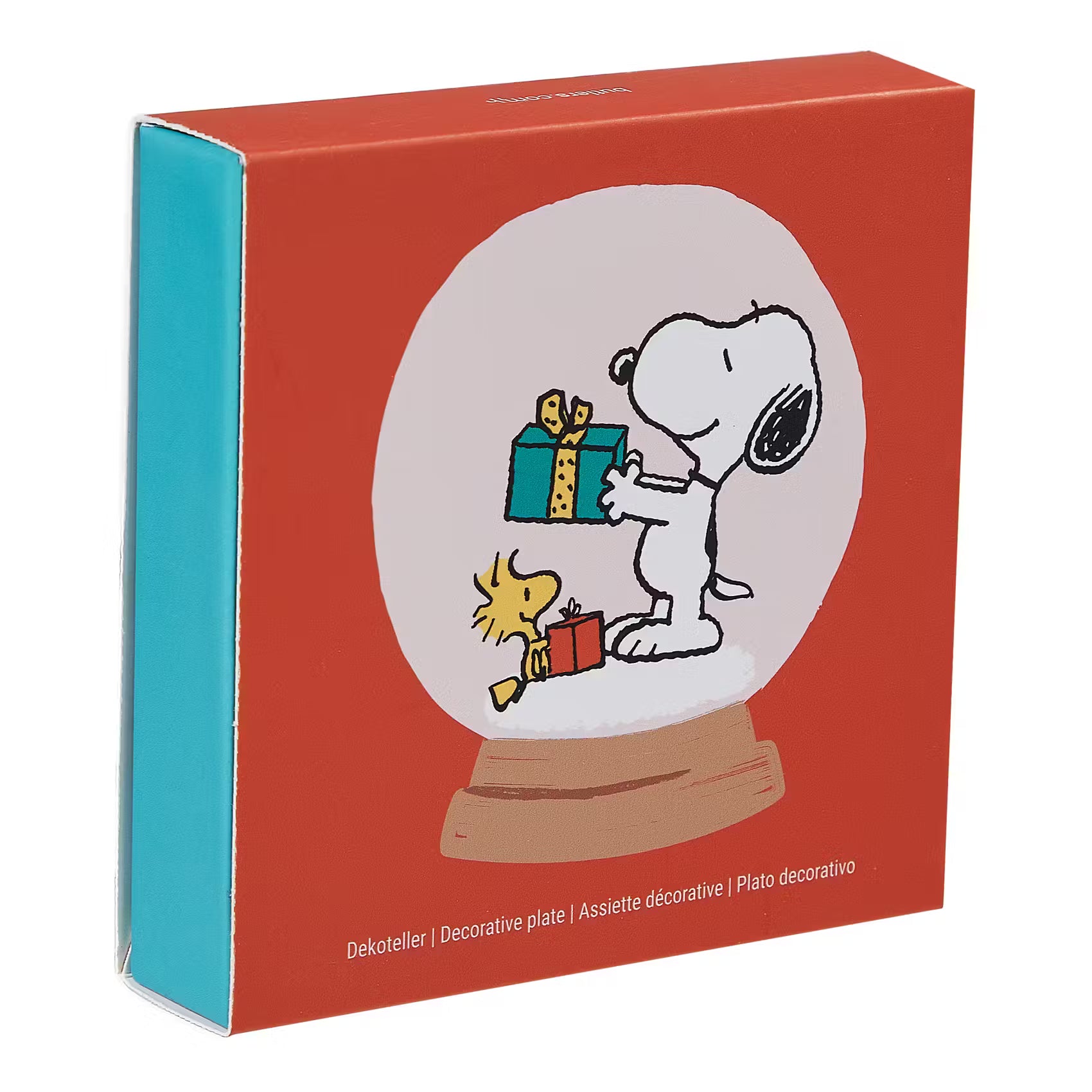PEANUTS Schmuckteller Snoopy Schneekugel - New Bone China - Weiß