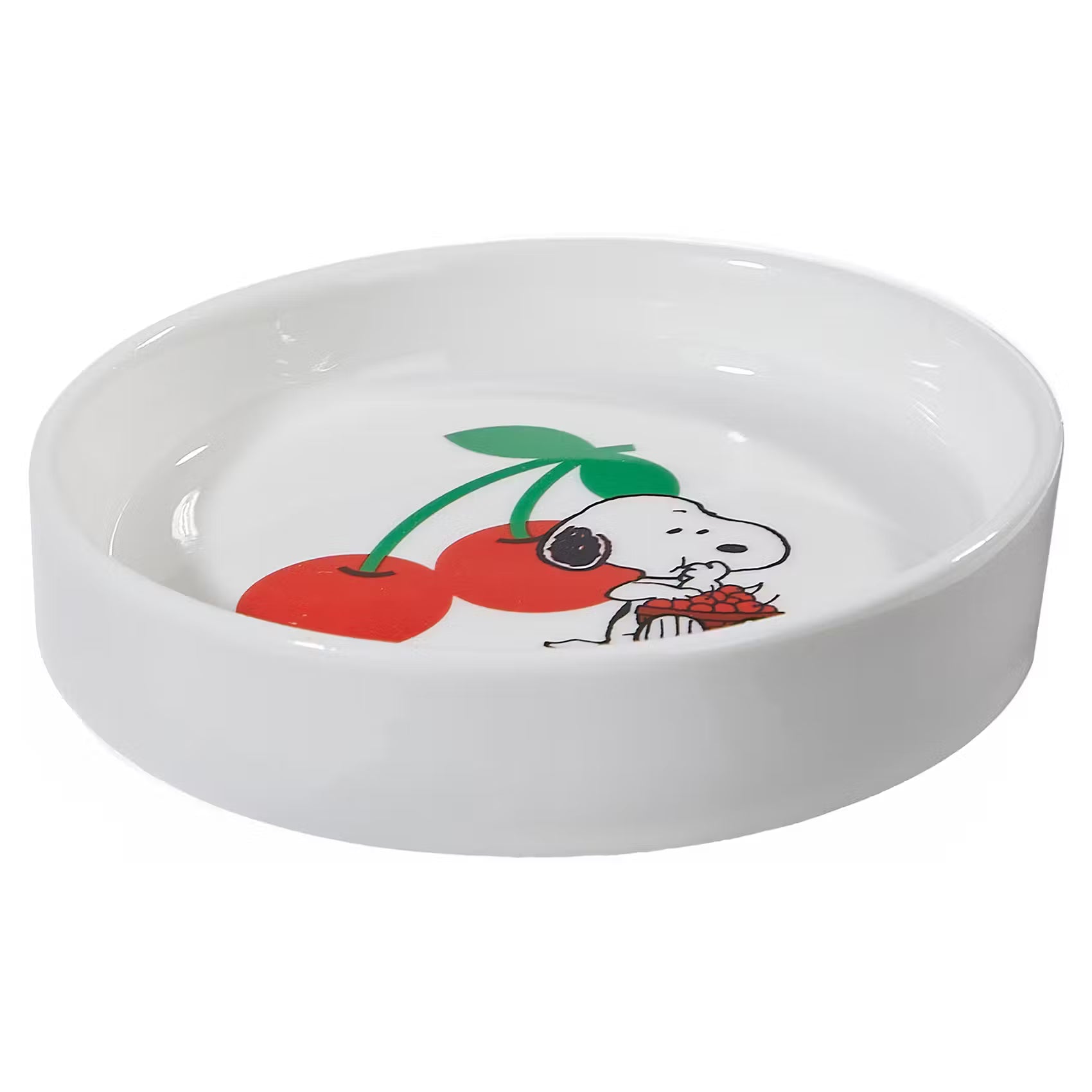 PEANUTS Schmuckteller Snoopy Kirschen - New Bone China - Weiß
