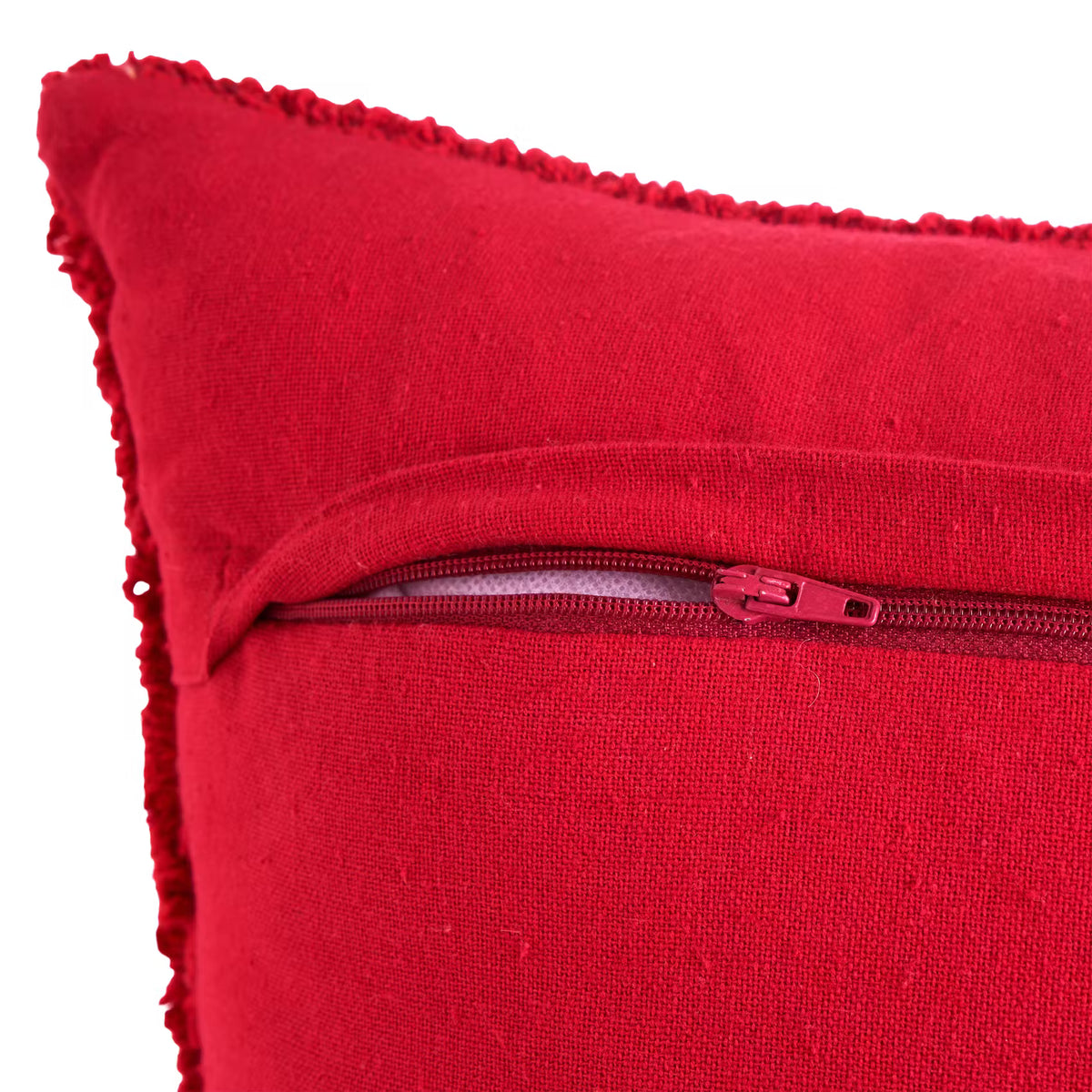HOLY MOLY Kissen - Baumwolle - Rot/Beige