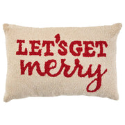 LET´S GET MERRY Kissen - Baumwolle - Beige/Rot