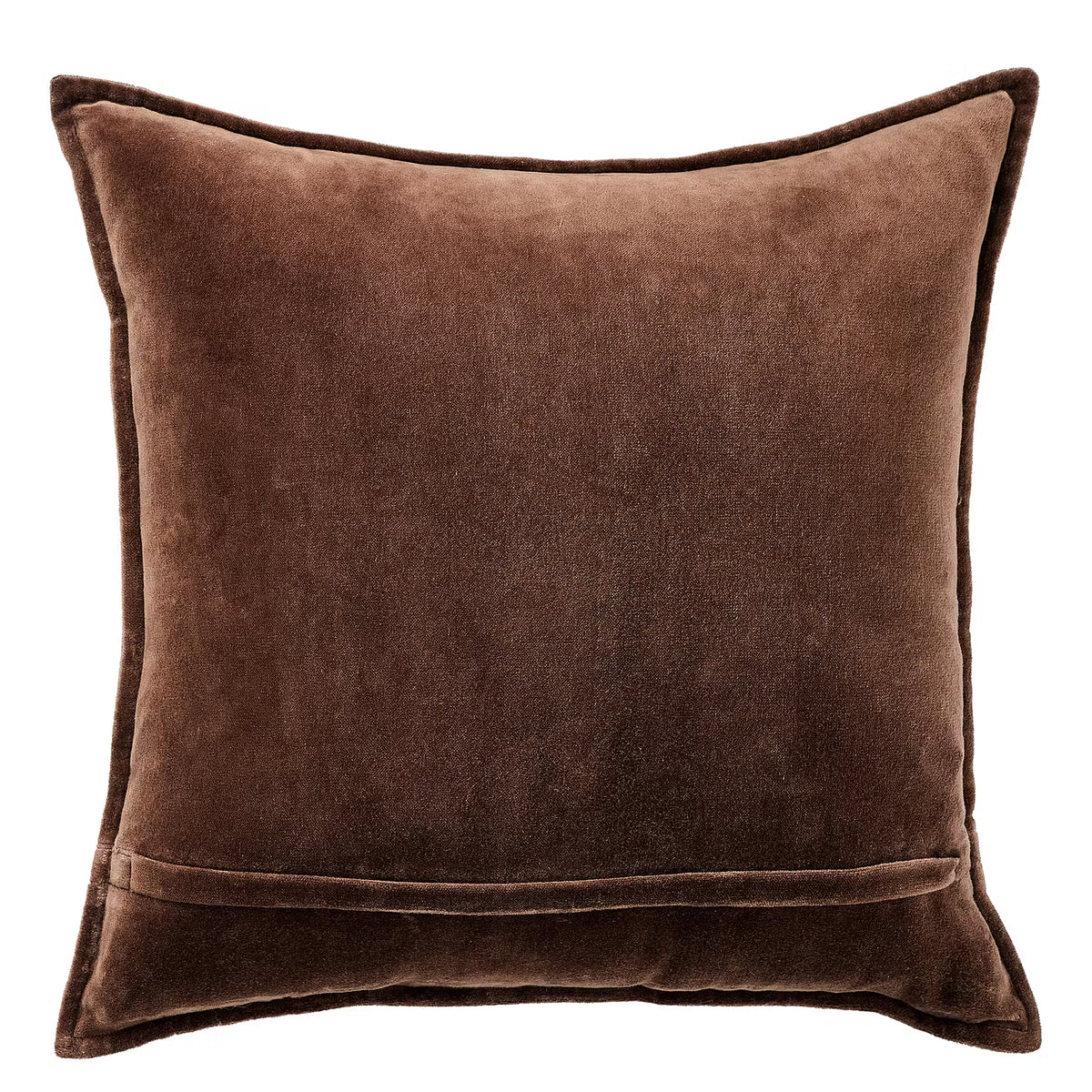 COTTON VELVET Kissen - Baumwolle - Braun - 45 x 45 cm