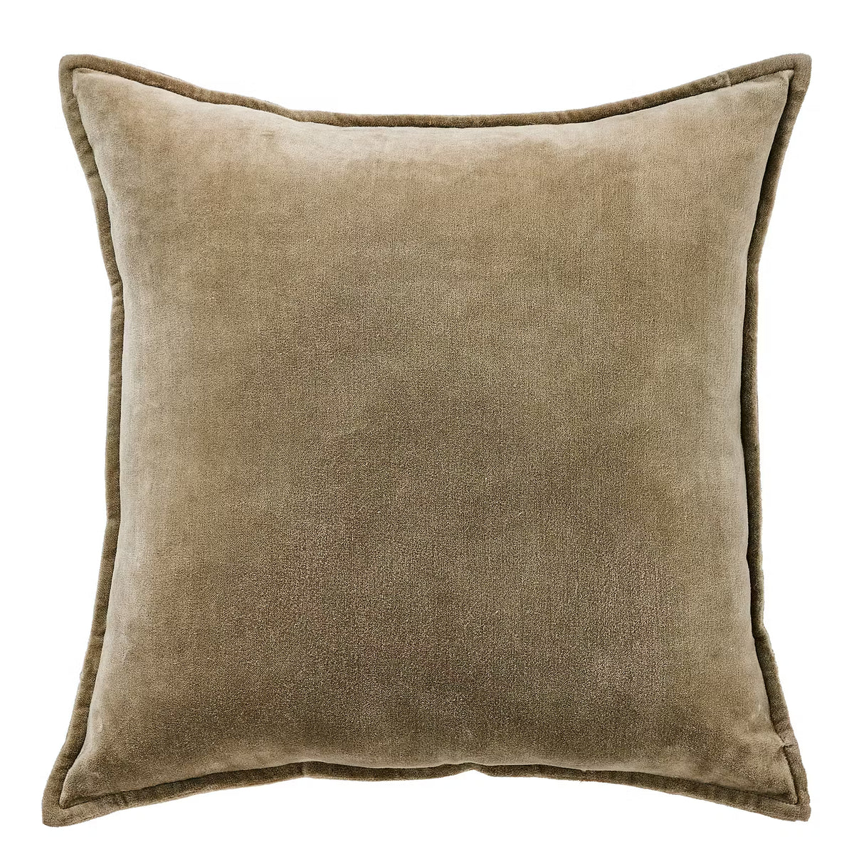 COTTON VELVET Kissen - Baumwolle - Grün - 45 x 45 cm