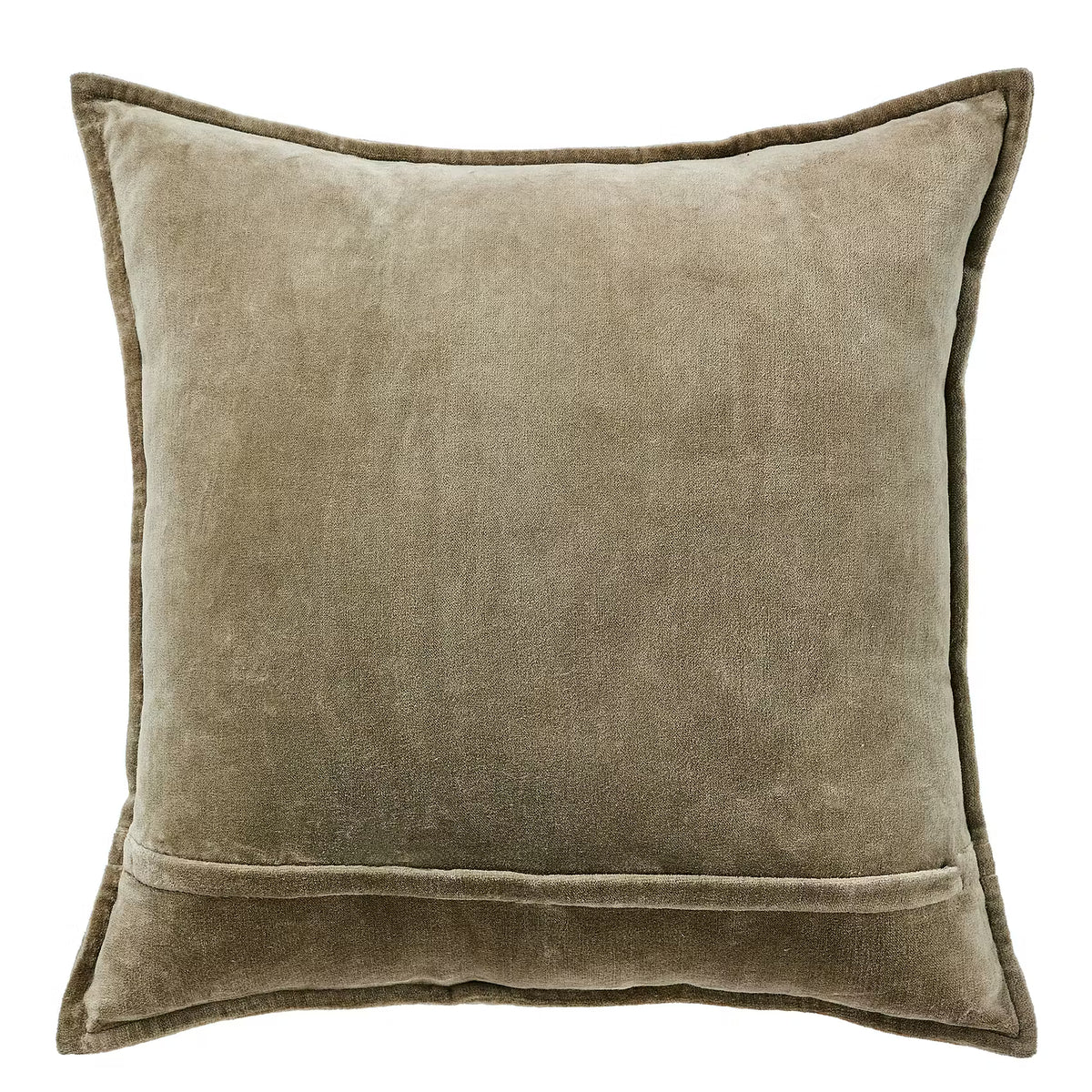 COTTON VELVET Kissen - Baumwolle - Grün - 45 x 45 cm