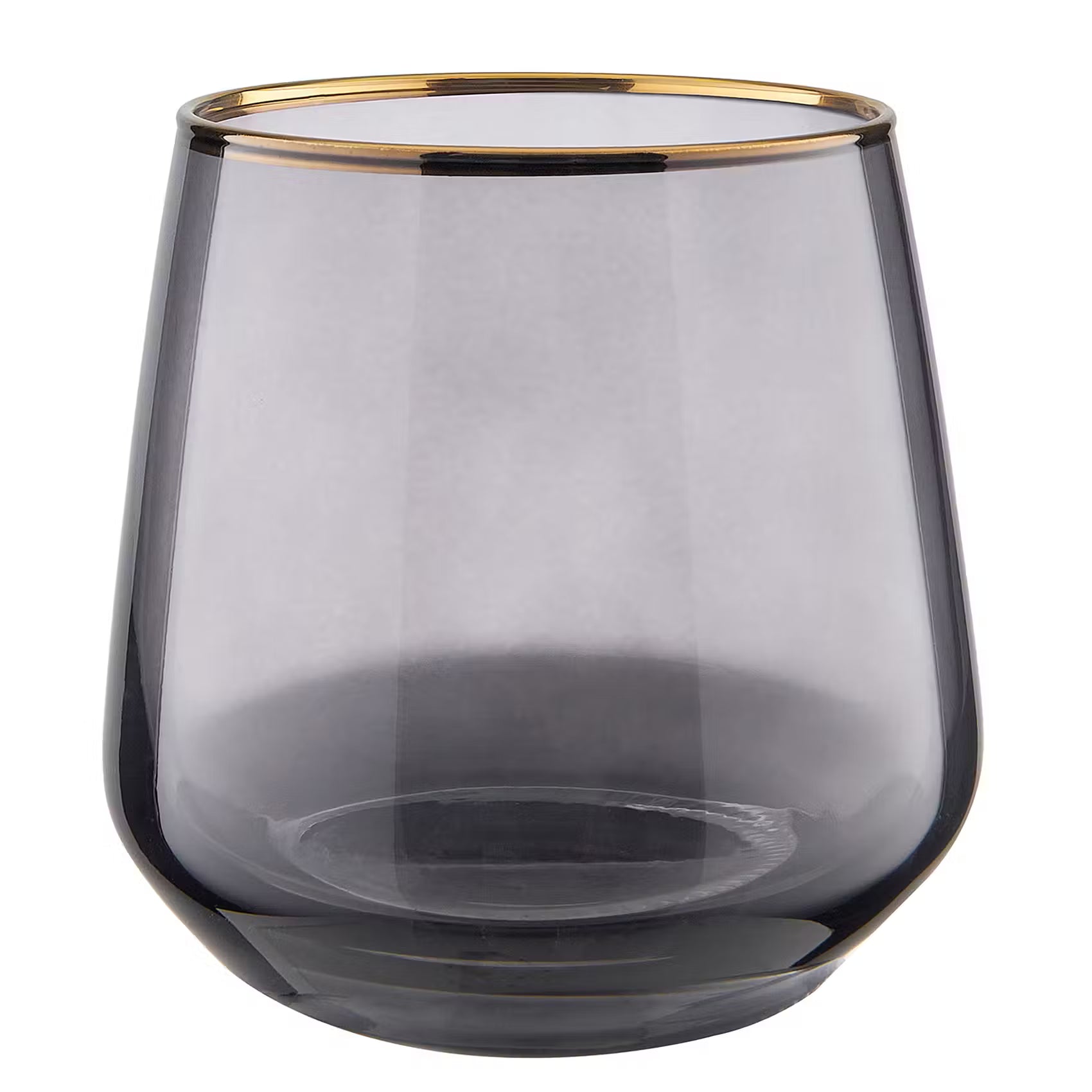 TOUCH OF GOLD Trinkglas 6er-Set - Klarglas - Grau