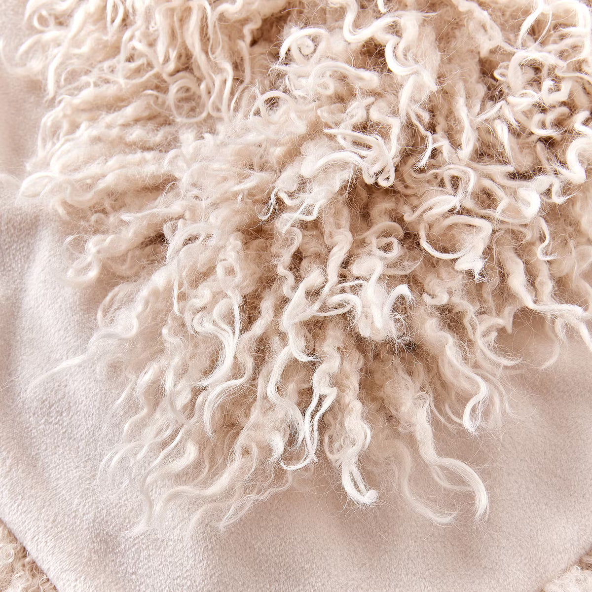TIBET Decke - Polyester - Creme