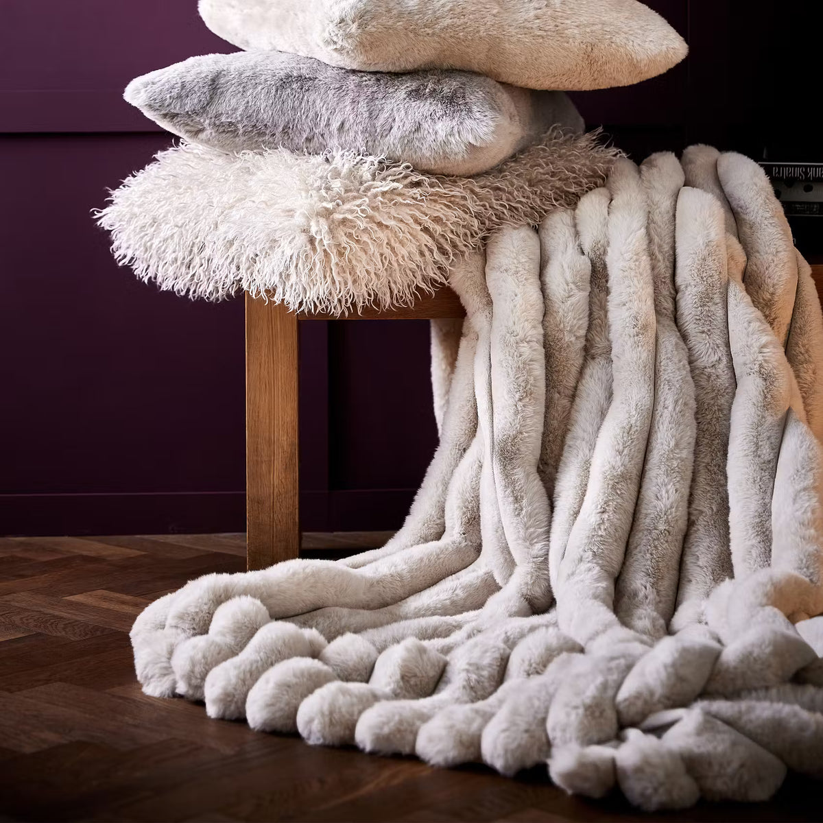 ROYAL Decke - Polyester - Beige